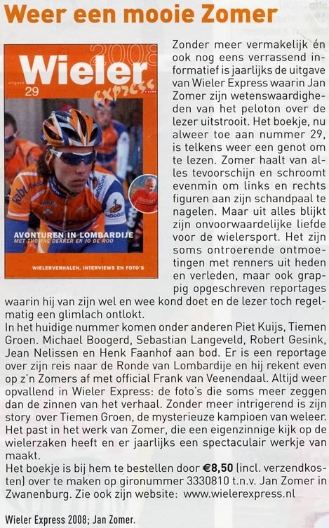 Recensie Wielerexpress: Weer een mooie zomer