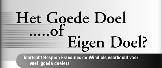 Wielerexpress 2007 - Het goede doel of eigen doel?